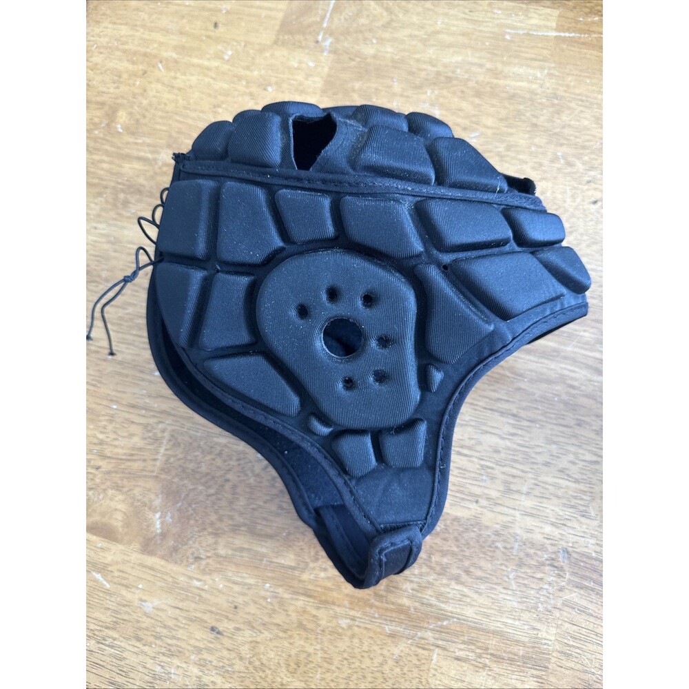 COOLOMG Soft Shell Helmet Black Padded Headgear Rugby/Flag Football/7:7 Size L